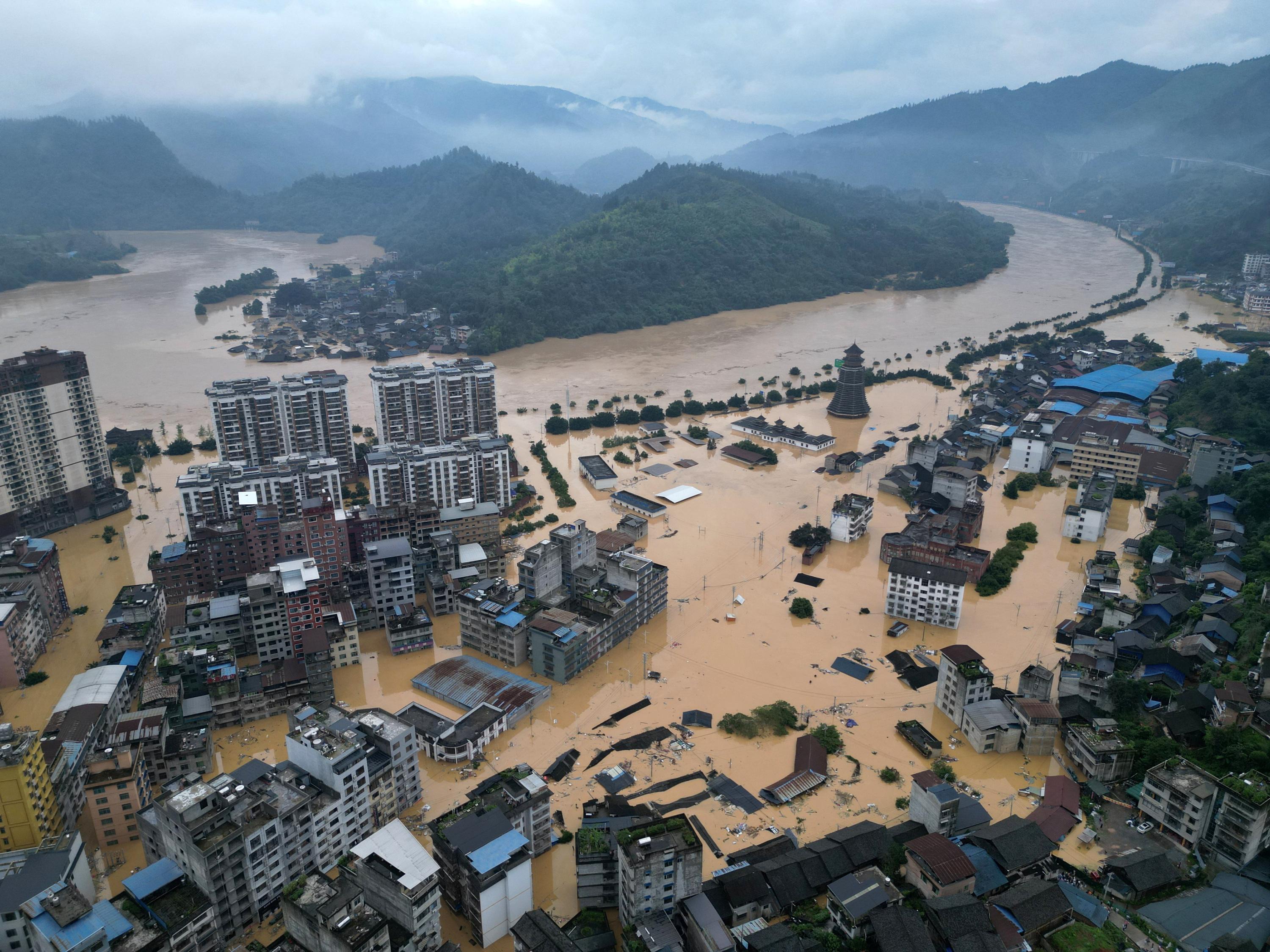 Inondations en Chine : six morts dans le sud
