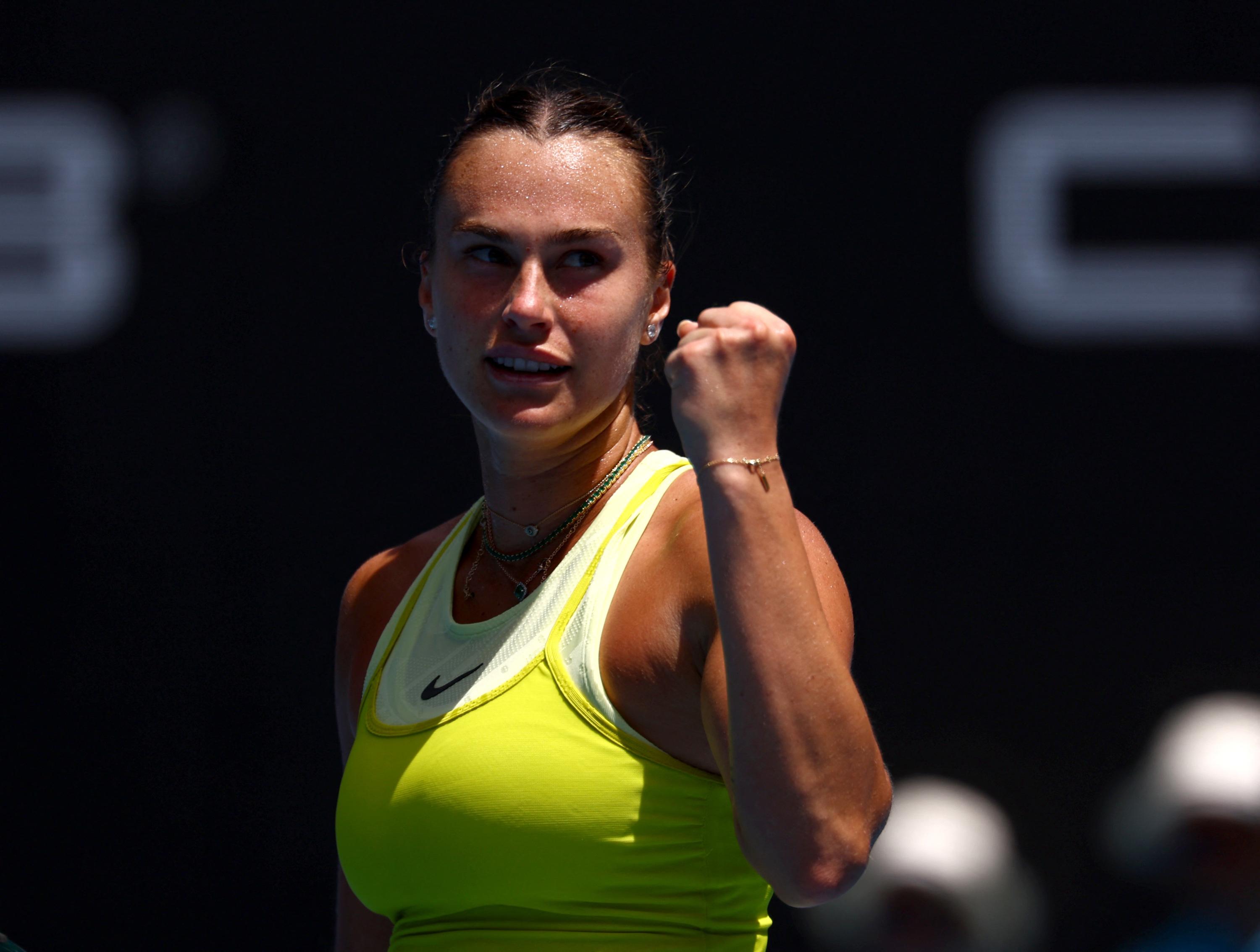 Open d'Australie: Sabalenka fonce en quarts