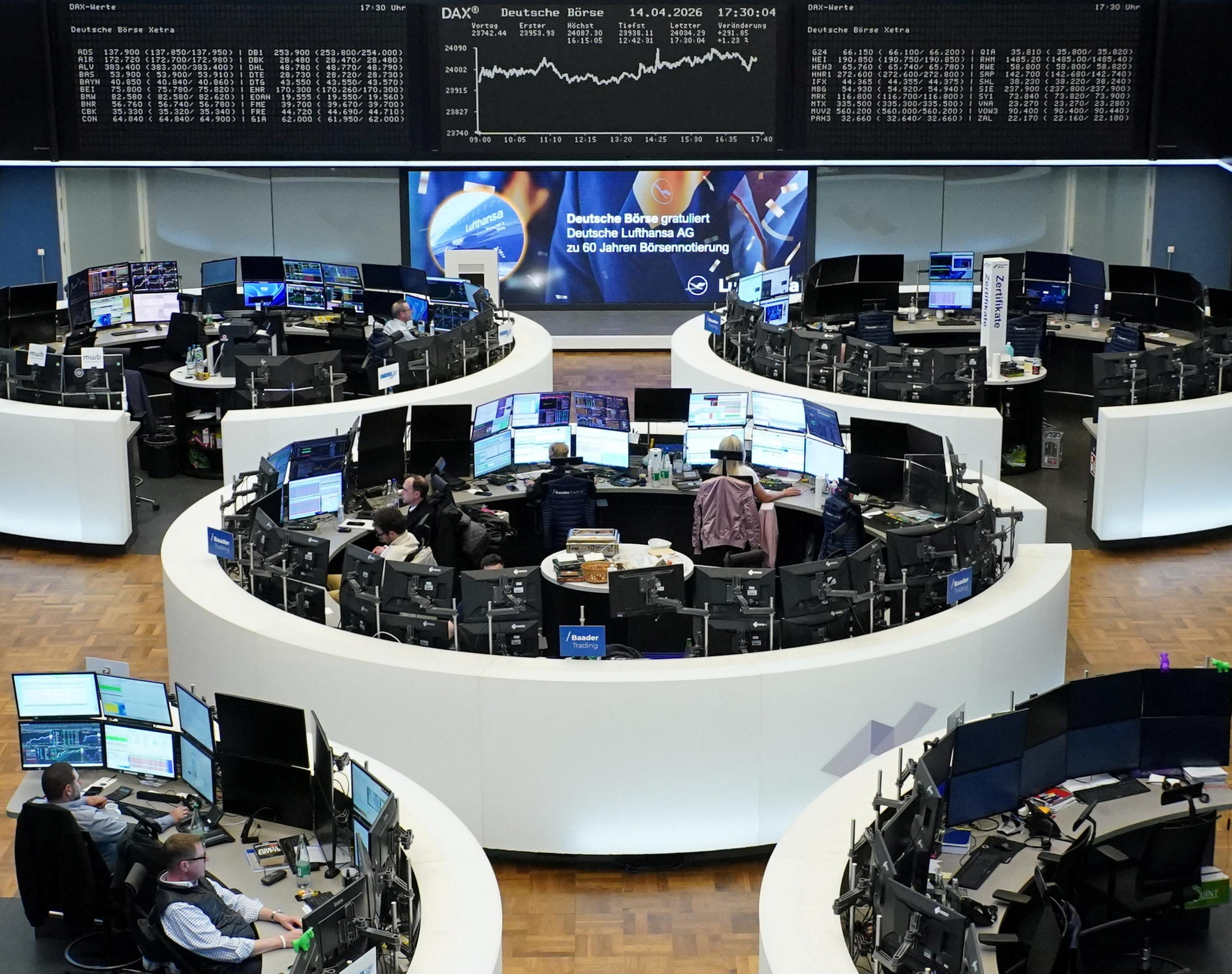 Les Bourses européennes terminent dans le vert, voulant croire à la résolution du conflit au Moyen-Orient