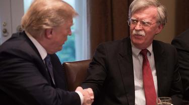 Donald Trump et John Bolton.
