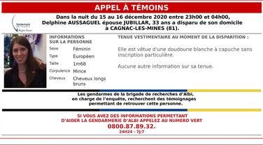 Delphine Jubillar, la «disparue du Tarn», «quelqu'un de très discret»