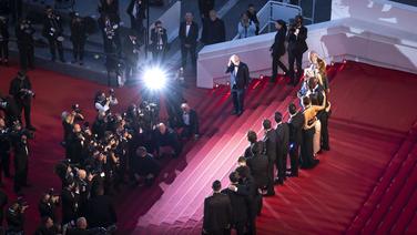 La montée des marches au Festival de Cannes