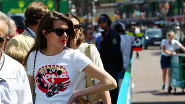 Charlotte Casiraghi lors des séances d’essais qualificatives du 80ème Grand Prix de Monaco de Formule 1 à Monaco, le 27 mai 2023.