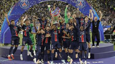Le PSG remporte la Ligue Des Champions 2025, pour la première fois de son histoire, face à l’Inter Milan (5-0) à l’Allianz Arena de Munich, le 31 mai 2025.