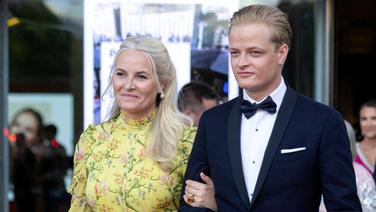 Mette-Marit et son fils Marius Borg en 2022.