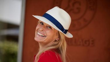 Estelle Lefébure au village lors des Internationaux de France de tennis de Roland Garros 2023, à Paris, France, le 5 juin 2023. Cyril Moreau/Bestimage