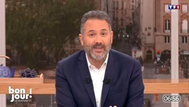 «C’était un petit peu douloureux» : Bruce Toussaint de retour dans «Bonjour !» après une chute... dans son jardin