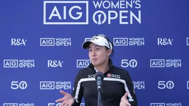 Jeeno Thitukul satisfite à l’issue du premier tour de l’AIG Women’s Open au Royal Lythlm & St Annes