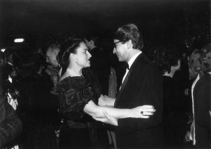 Jeanne-Marie de Broglie avec Yves Saint Laurent
