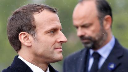 Emmanuel Macron et Édouard Philippe à Paris, le 8 mai 2019.