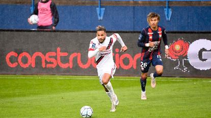 Jim Allevinah face à Caen la saison passée