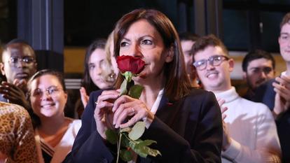 Anne Hidalgo lors de son investiture par le Parti Socialiste.