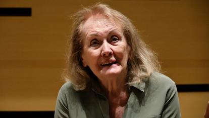 Annie Ernaux à New York, le 11 octobre 2022.