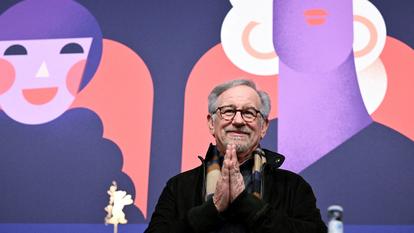 Steven Spielberg à la Berlinale où il va se voir remettre un Ours d'Or d'honneur pour l'ensemble de sa carrière.