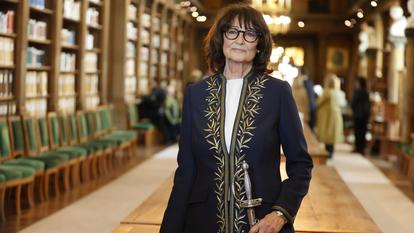 Sylviane Agacinski à l’Académie française, le 14 mars 2024.