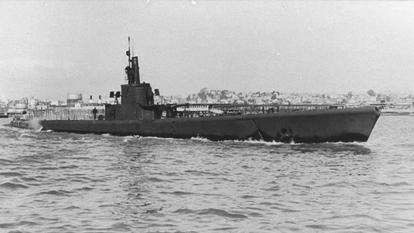 L’USS Harder le 18 février 1944, six mois avant d’être coulé.