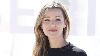 Laure Guibert au photocall de CanneSeries au Palais des Festivals de Cannes le 15 avril 2023.