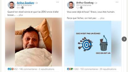L’utilisation de LinkedIn par l’animateur Arthur illustre la transformation de ce site originellement dévolu au recrutement en plateforme sociale destinée aux professionnels.
