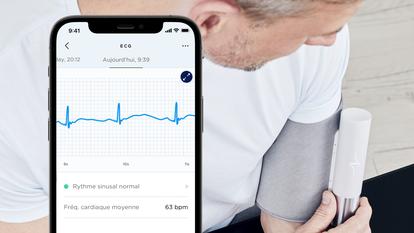 ECG avec le tensiomètre BPM Core de Withings