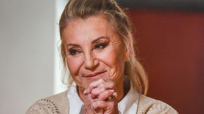 Sheila lors de l’enregistrement de l’émission Olympiascope, le 12 novembre 2022.