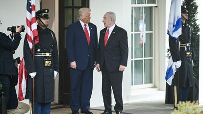 Donald Trump et Benjamin Netanyahou à la Maison-Blanche le 7 avril dernier.