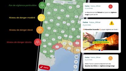 Présentation de l’application Fosiva, lancée en 2024 en Corse et en 2025 sur l’arc méditerranéen.
