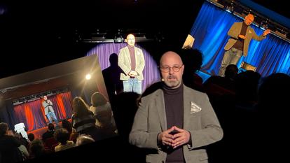 Thomas Guénolé au Petit République, le 18 novembre, à Paris.