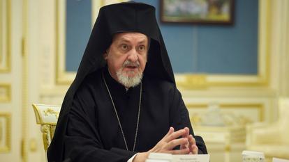 Le métropolite Emmanuel, le 11 août 2023 à Kiev.