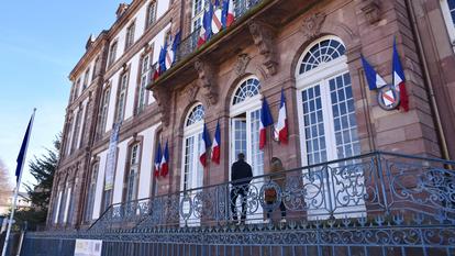 L’hôtel de ville de Strasbourg (Bas-Rhin).