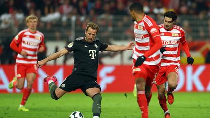 Harry Kane durant la rencontre.