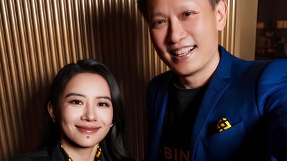 Yi He et Richard Teng, codirecteurs généraux de Binance.