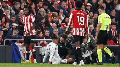 Alexander-Arnold s’est blessé ce mercredi face à Bilbao.
