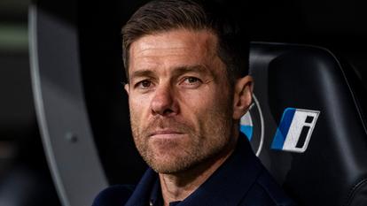 Xabi Alonso sur le banc du Real Madrid.