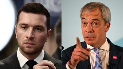 Jordan Bardella et Nigel Farage.