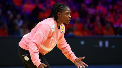 Hatadou Sako et les Bleues n’ont rien pu faire face à l’Allemagne vendredi.