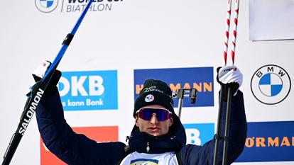 Eric Perrot remporte la poursuite de Hochfilzen.