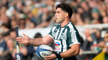 Le capitaine de la Section Paloise, Lucas Rey.