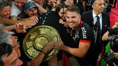 Le demi de mêlée du Stade Toulousain Antoine Dupont lors de la finale du Top 14 contre l’Union Bordeaux-Bègles (UBB), le 28 juin 2024.