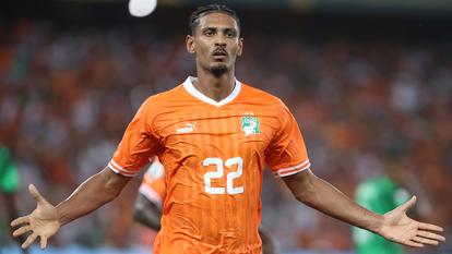 Sébastien Haller avec la Côte d’Ivoire lors de la CAN 2024 face au Nigéria