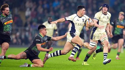 Louis Rees-Zammit lors du match