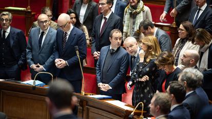 Le premier ministre, Sébastien Lecornu, et ses ministres, à l’Assemblée nationale