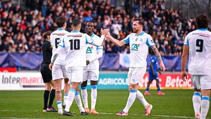 Mason Greenwood a marqué face à Bourg-en-Bresse.