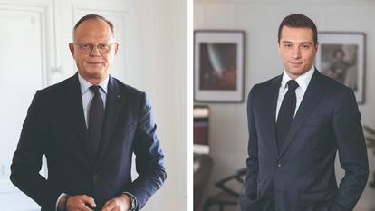 Édouard Philippe et Jordan Bardella.