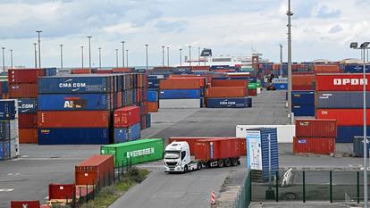 Une vue du port de Dunkerque, le 27 septembre 2022.