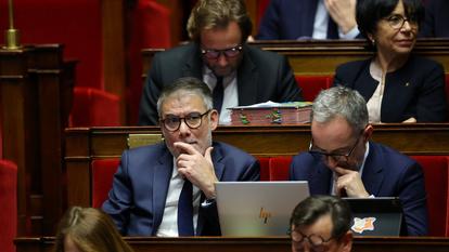 Olivier Faure, premier secrétaire du PS, à l’Assemblée nationale.