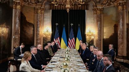 La salle à manger de Mar-a-Lago.