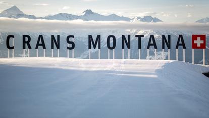 La station de ski de Crans-Montana, dans le canton de Valais, en Suisse.