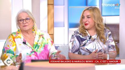 Josiane Balasko et Marilou Berry dans «C à vous», sur France 5.
