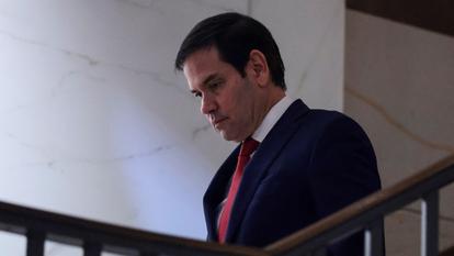 Le secrétaire d’État américain Marco Rubio au Capitole lundi.