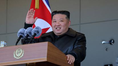 Kim Jong-un dimanche dernier en Corée du Nord.